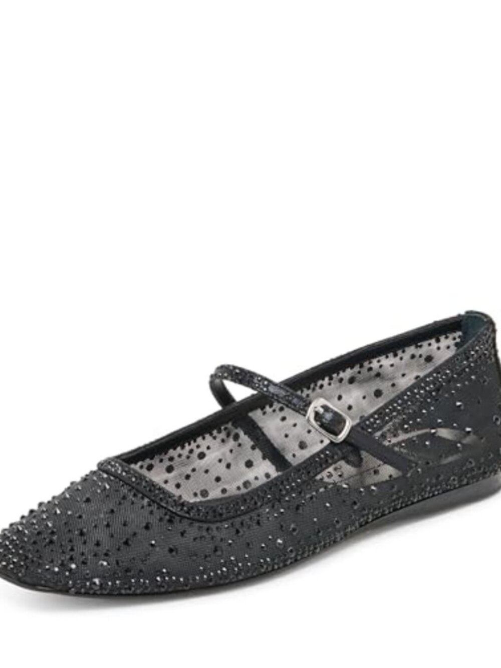 Crystal Embellished Ballet Flat Women's Slip-On Textile Upper